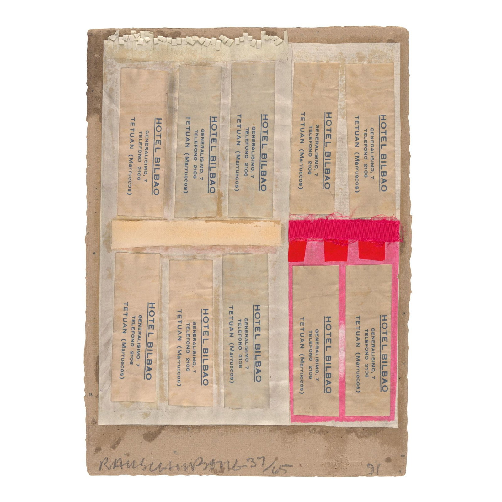 Robert Rauschenberg - Shirtboard (from Shirtboards Morocco, Italy '52 Portfolio) (1 of 1)