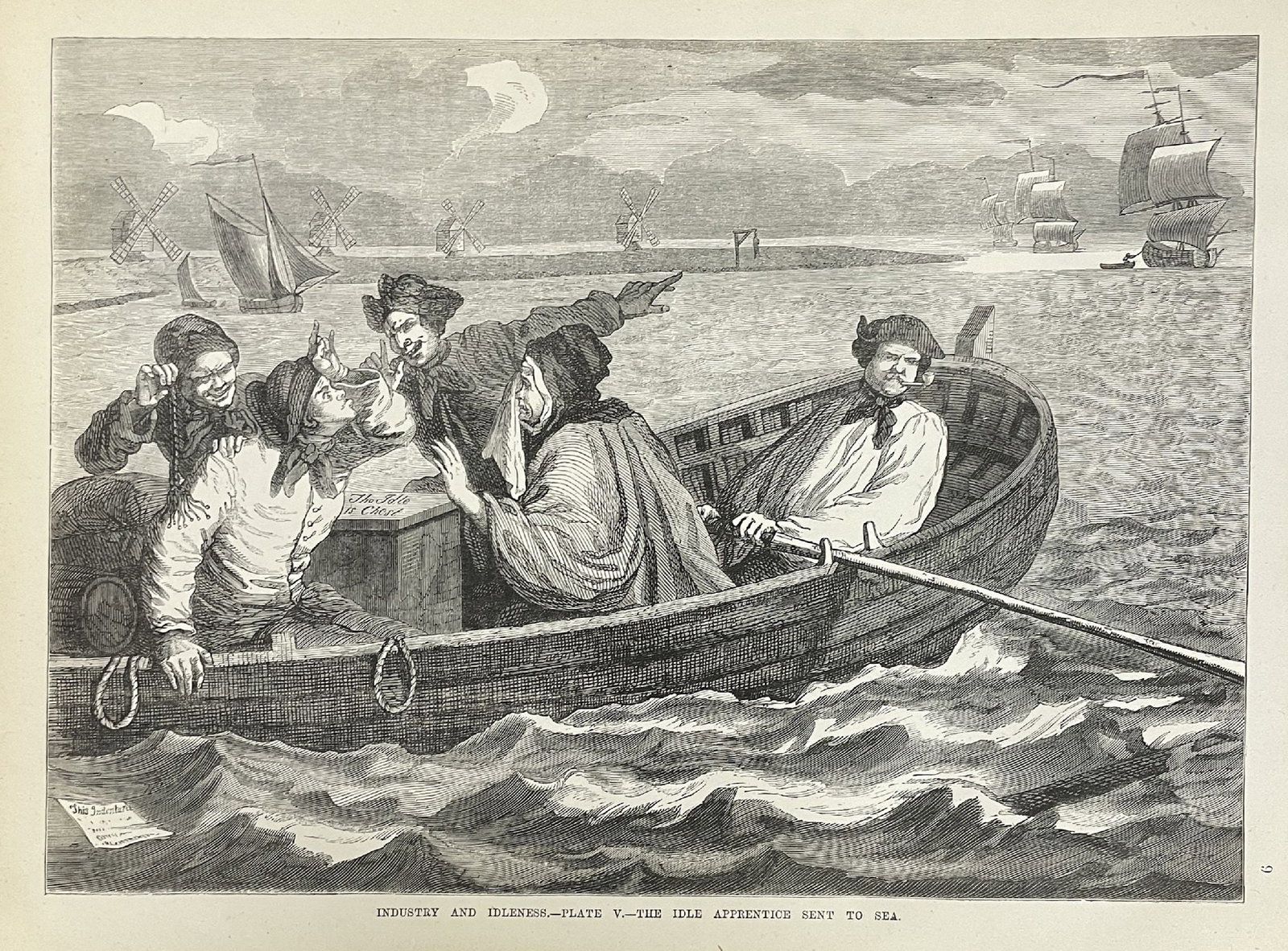 William Hogarth - The Idle Apprentice Sent to Sea (1 of 1)