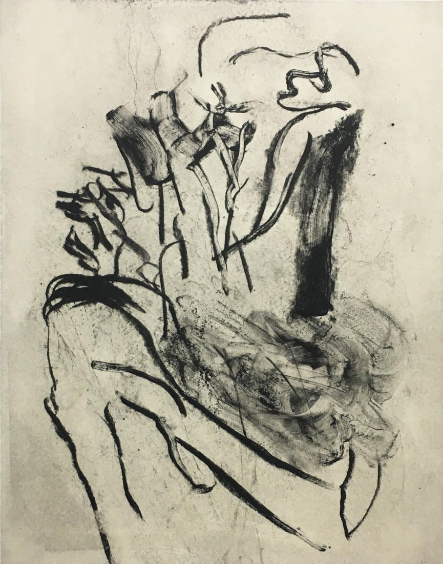 Willem De Kooning - Three Airs II: Artist: Willem De Kooning Title: Three Airs II Year: 1988 Dimensions: 22in. by 18in. Edition: From the Rare Limited Edition Publisher: The Museum of Modern Art New York Suite: Frank O'Hara Medium: