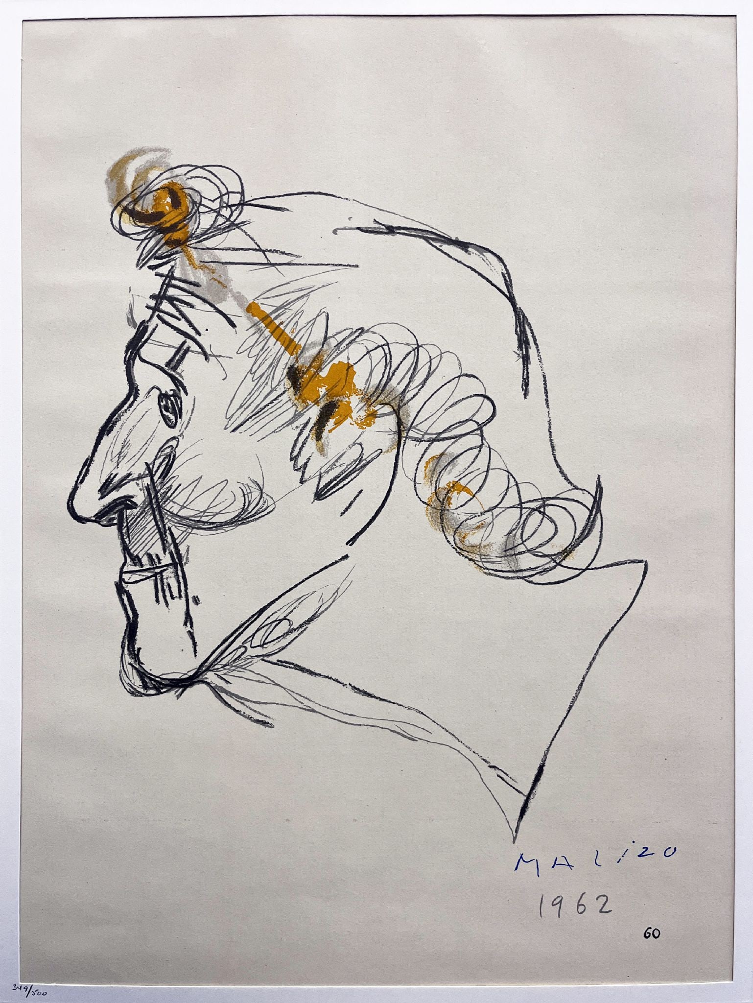 Marino Marini (After) - Untitled XIX: Artist: Marino Marini (After) Title: Untitled XIX Year: 1968 Dimensions: 16 7/8 x 20 in. Edition: Numbered 349 from the rare limited edition of 500 Publisher: Harry N. Abrams, INC, Publishers, New