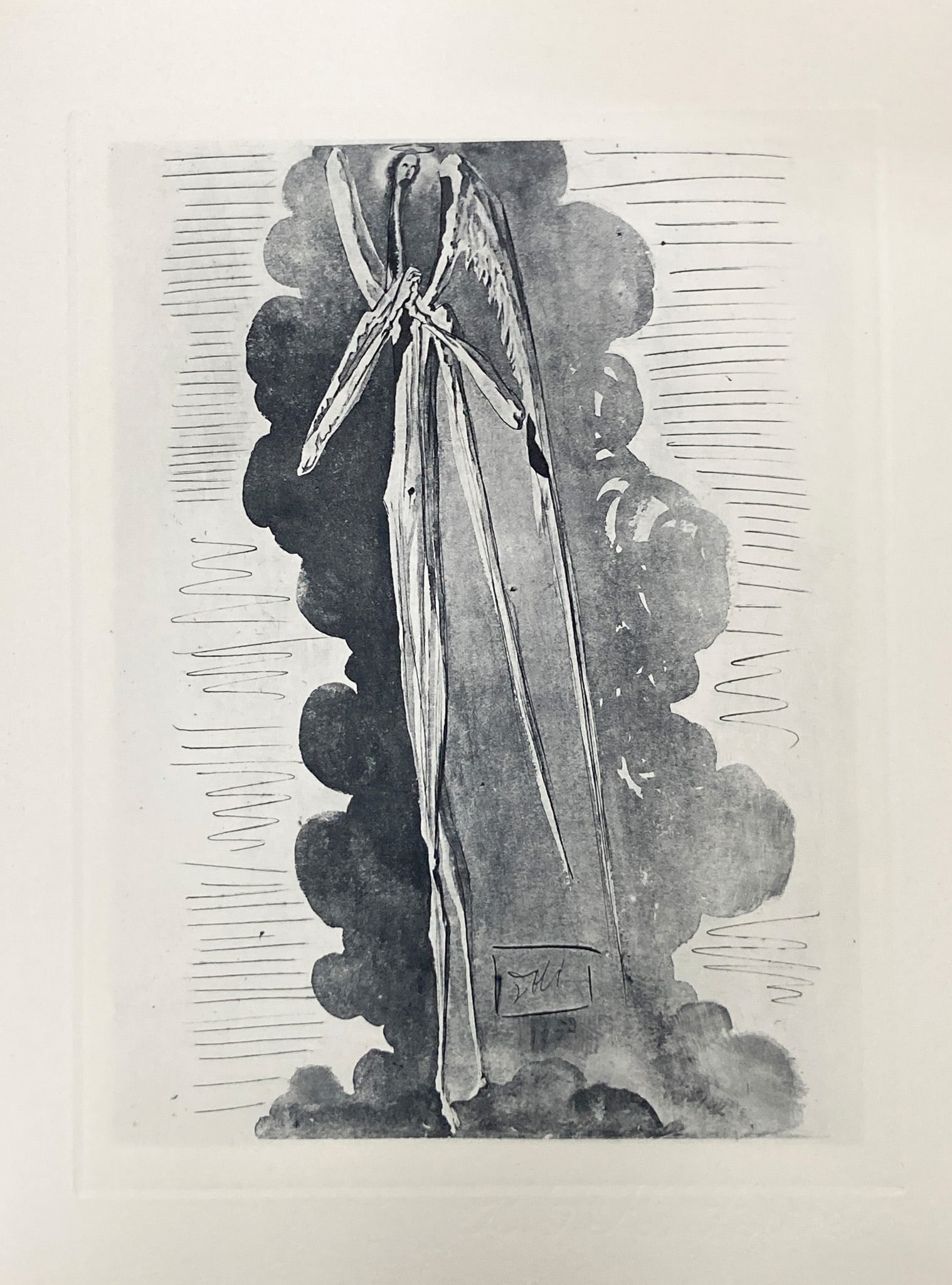Salvador Dali - Divine Impenetrability: Artist: Salvador Dali Title: Divine Impenetrability Year: 1964 Dimensions: 13 x 10 in. Edition: From the rare limited edition of 165 Publisher: Les Heures Claires, Paris Suite: The Divine Comedy