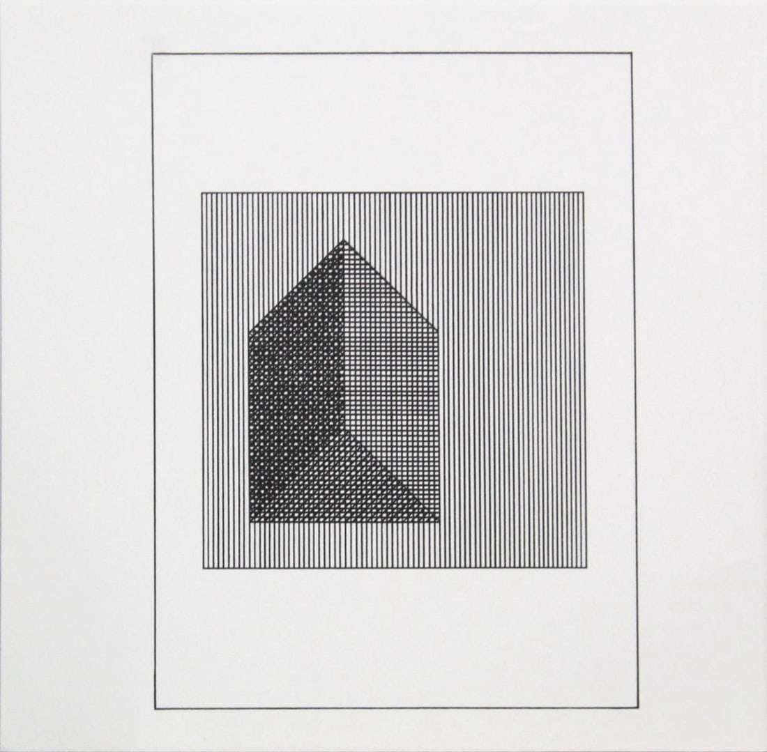 Sol Lewitt - Untitled VI from "Ficciones: Jorge Luis: Artist: Sol Lewitt Title: Untitled VI from "Ficciones: Jorge Luis Borges" Year: 1984 Dimensions: 8in. by 8in. Weight: 0 Edition: From the rare limited edition of 1500 Publisher: Mackenzie-Harris