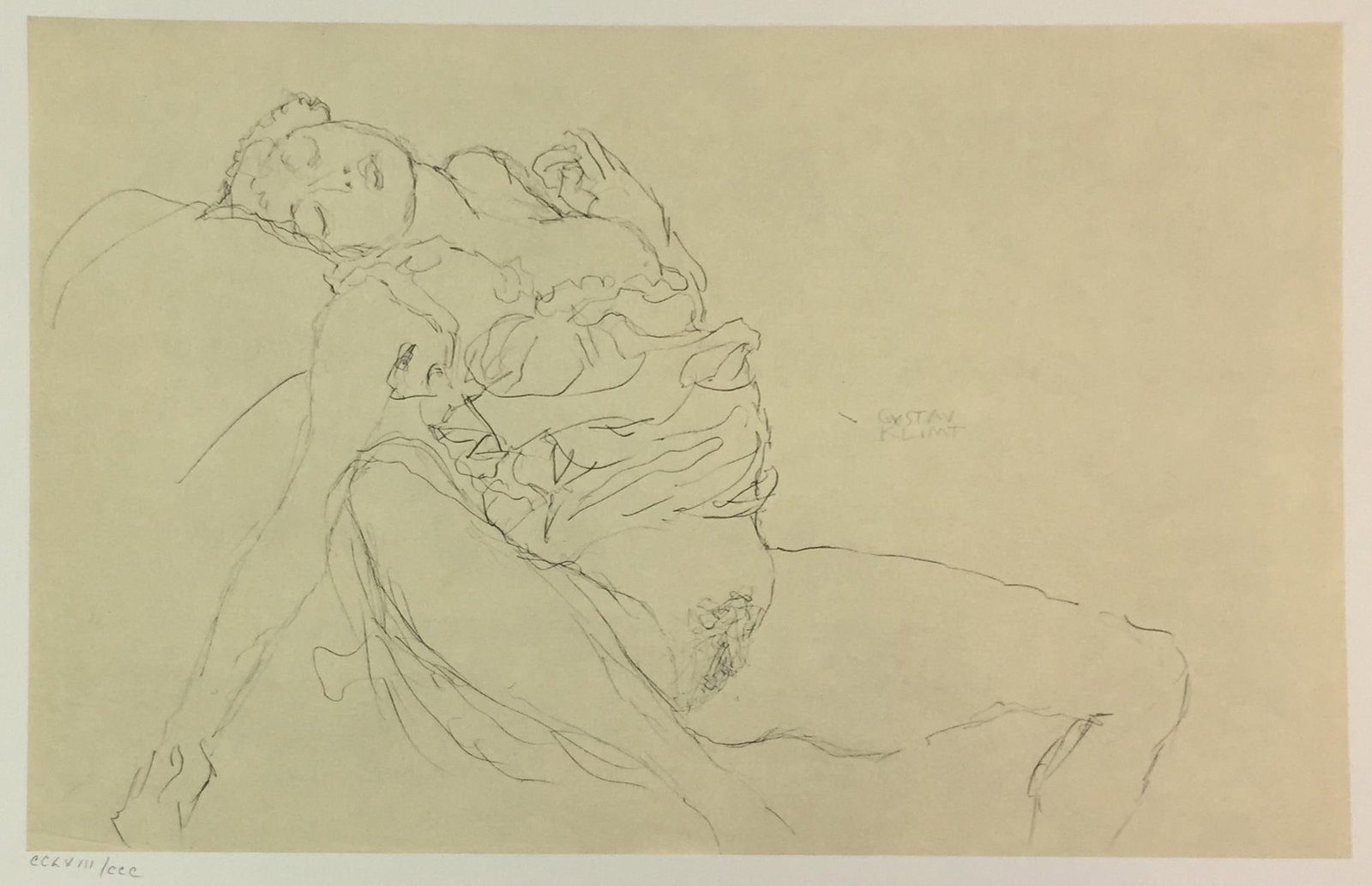 Gustav Klimt (After) - Untitled Study (XXVI): Artist: Gustav Klimt (After) Title: Untitled Study (XXVI) Year: 1980 Dimensions: 16in. by 12in. Edition: From the Rare Limited Edition of CCC Publisher: Mazzott