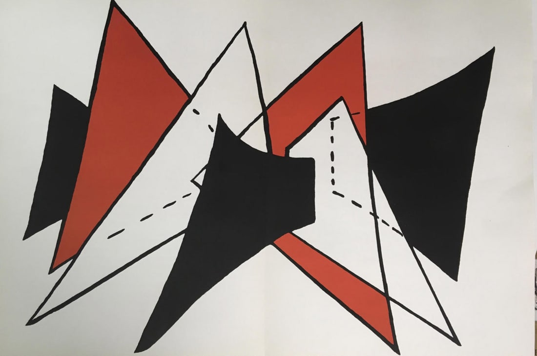 Alexander Calder - Stabile II (Study for Scuplture): Artist: Alexander Calder Title: Stabile II (Study for Scuplture) Year: 1963 Dimensions: 15in. by 23in. Edition: From the rare limited edition Publisher: Maeght Paris Suite: Derriere le Miroir Medium: