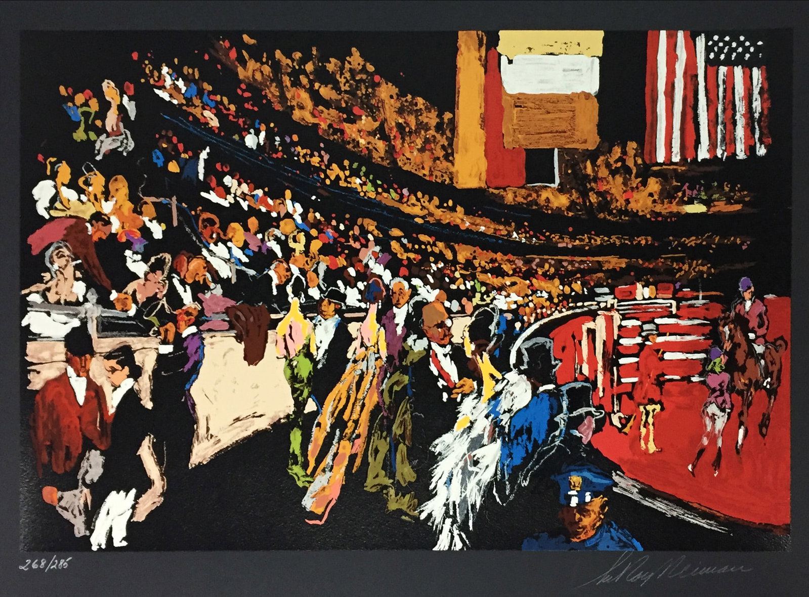Leroy Neiman - International Horse Show, New York: Artist: Leroy Neiman Title: International Horse Show, New York Year: 2007 Dimensions: 24 x 31 1/2 in. Edition: From the Rare Limited Edition of 285 Medium: Serigraph in Colors Condition: Excellent