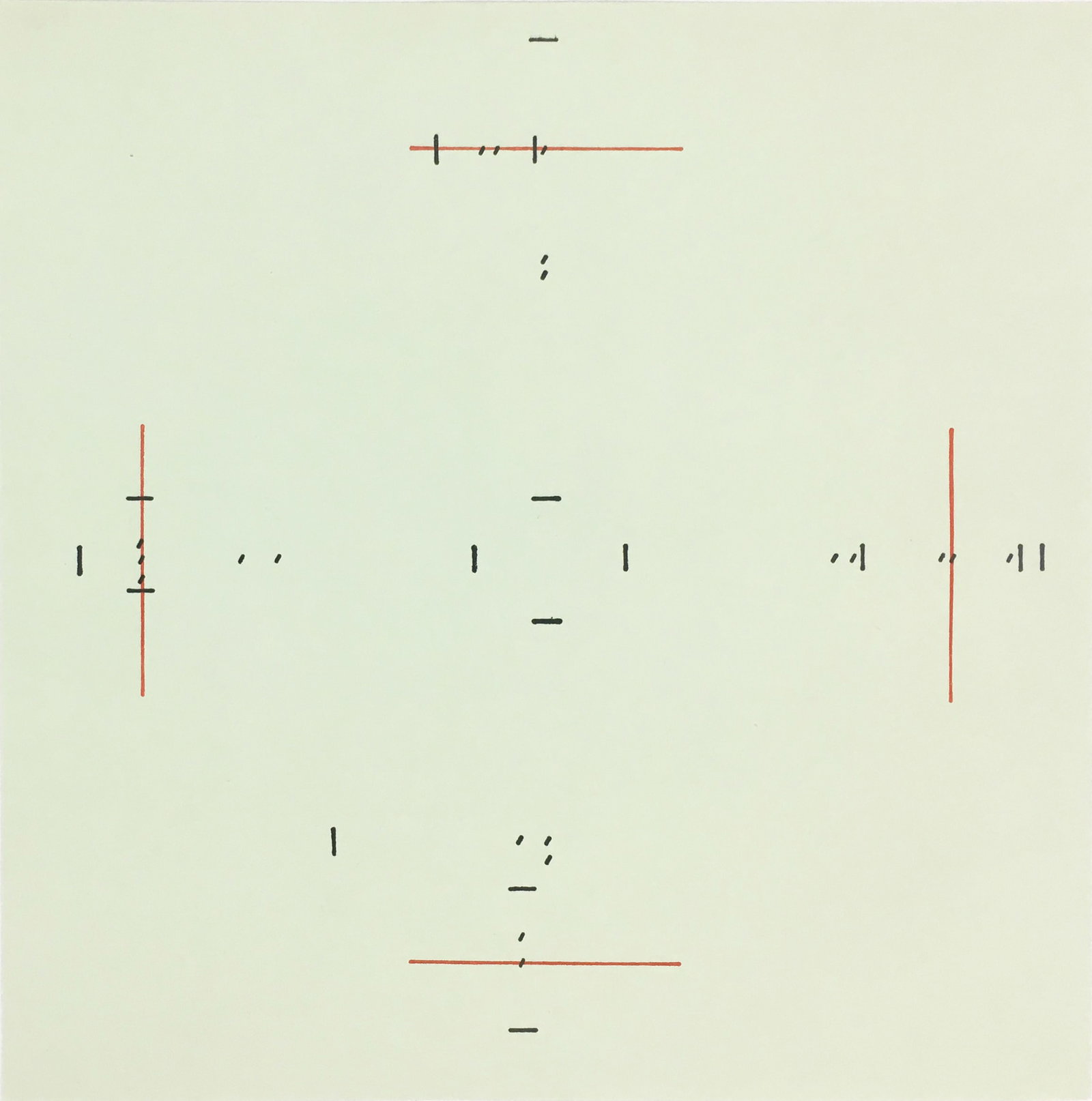 Barry Le Va - Installation Floor Plan For Any Space Surrounded by Four Walls: Artist: Barry Le Va Title: Installation Floor Plan For Any Space Surrounded by Four Walls Year: 1977 Dimensions: 8 x 8 in. Edition: Numbered en Verso from the Rare Limited Edition of 1000 Publisher: