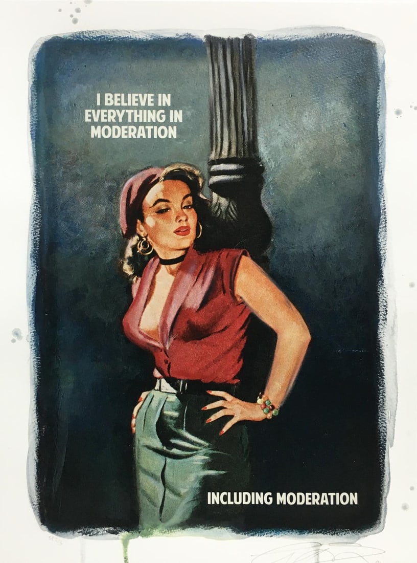 Connor Brothers - I Believe in Everything in Moderation (Including Moderation): Artist: Connor Brothers Title: I Believe in Everything in Moderation (Including Moderation) Year: 2021 Dimensions: 16 1/2in. by 11 2/5in. Edition: From the Rare Limited Special Proof Edition of 5