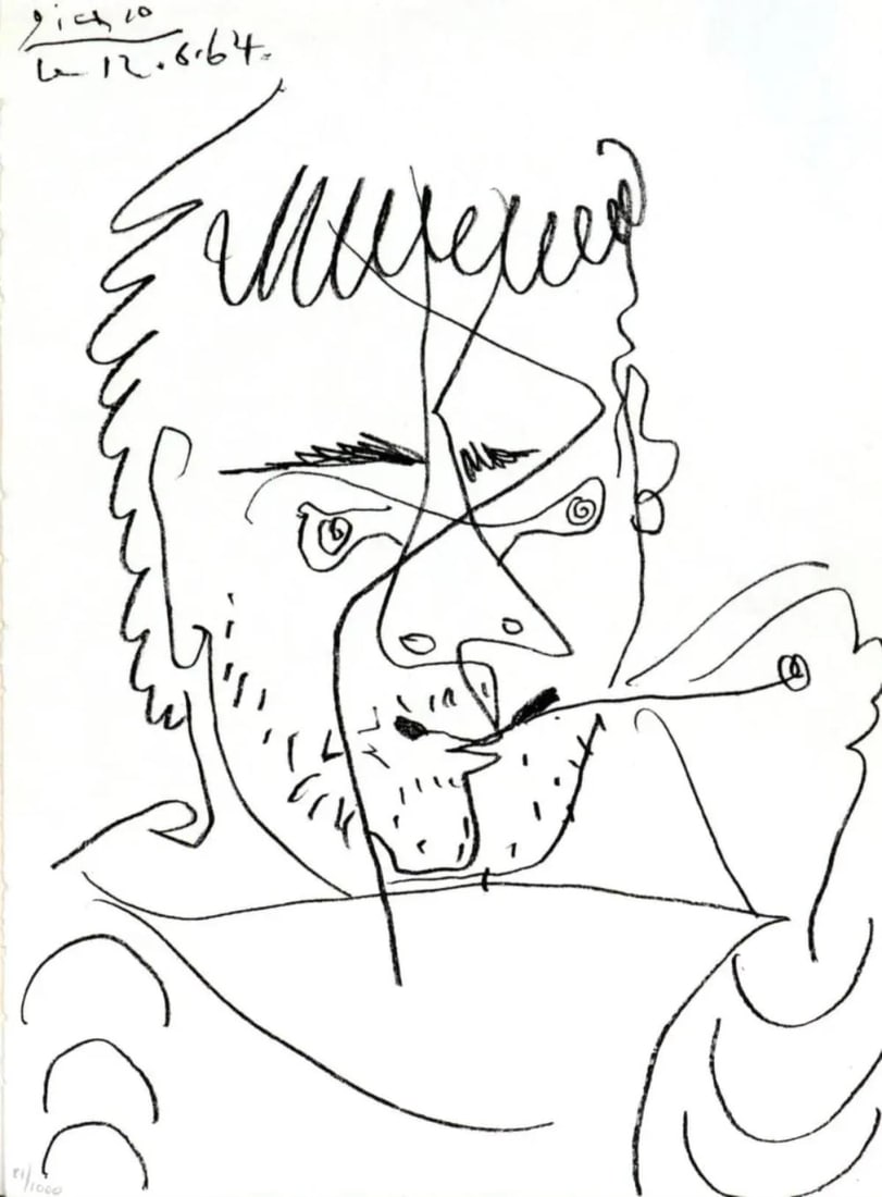 Pablo Picasso - Le Fumeur (Hommage a Daniel-Henry Kahnweiler) (1 of 1)