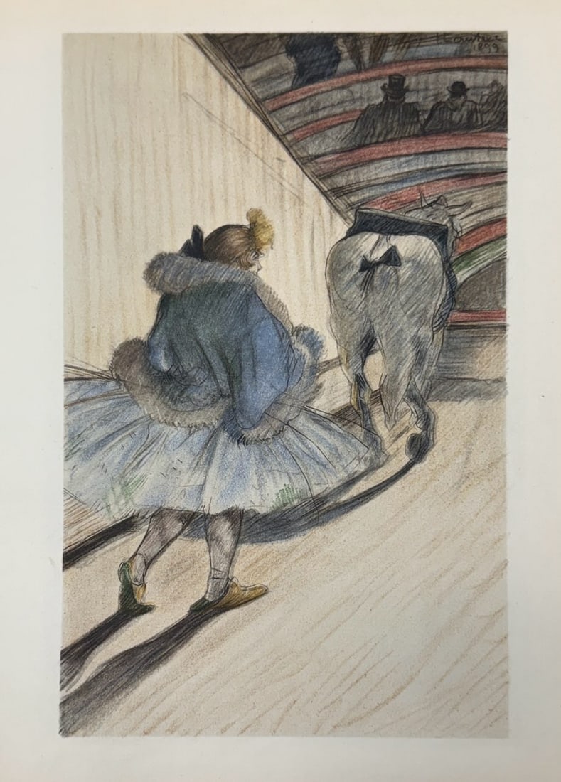 Henri de Toulouse-Lautrec (After) - Untitled Lithograph from ""The Circus"": Artist: Henri de Toulouse-Lautrec (After) Title: Untitled Lithograph from ""The Circus"" Year: 1952 Dimensions: 8 1/2 x 12 in. Edition: From the Edition of 1500 Publisher: Andre Sauret, Mourlot Paris