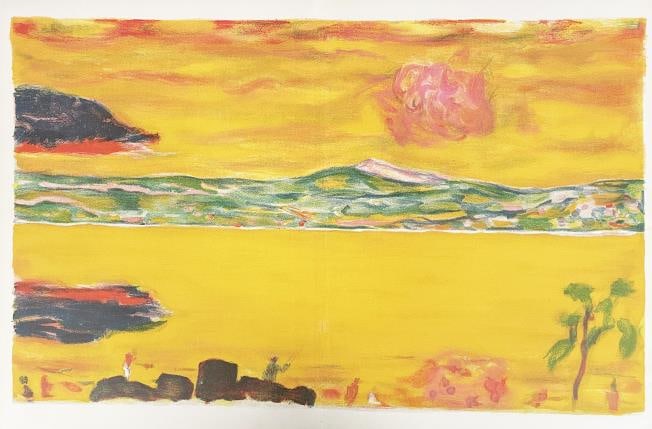 Pierre Bonnard - Sunset on the Mediterranean: Artist: Pierre Bonnard Title: Sunset on the Mediterranean Year: 1940 Dimensions: 21 1/4in. by 14 1/4in. Edition: From the limited edition Publisher: Verve Suite: Tavola - 40 Disegni di Maestri
