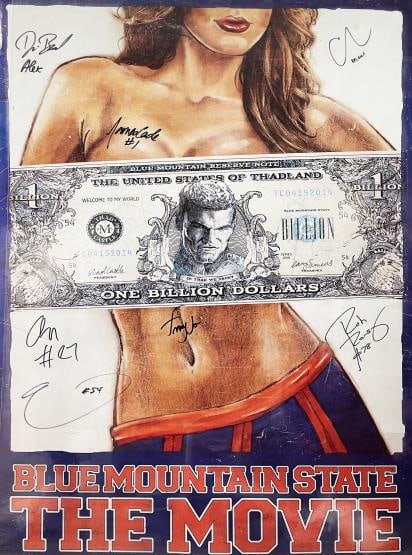 Unknown Artist - Blue Mountain State The Movie Signed Poster (1 of 1)