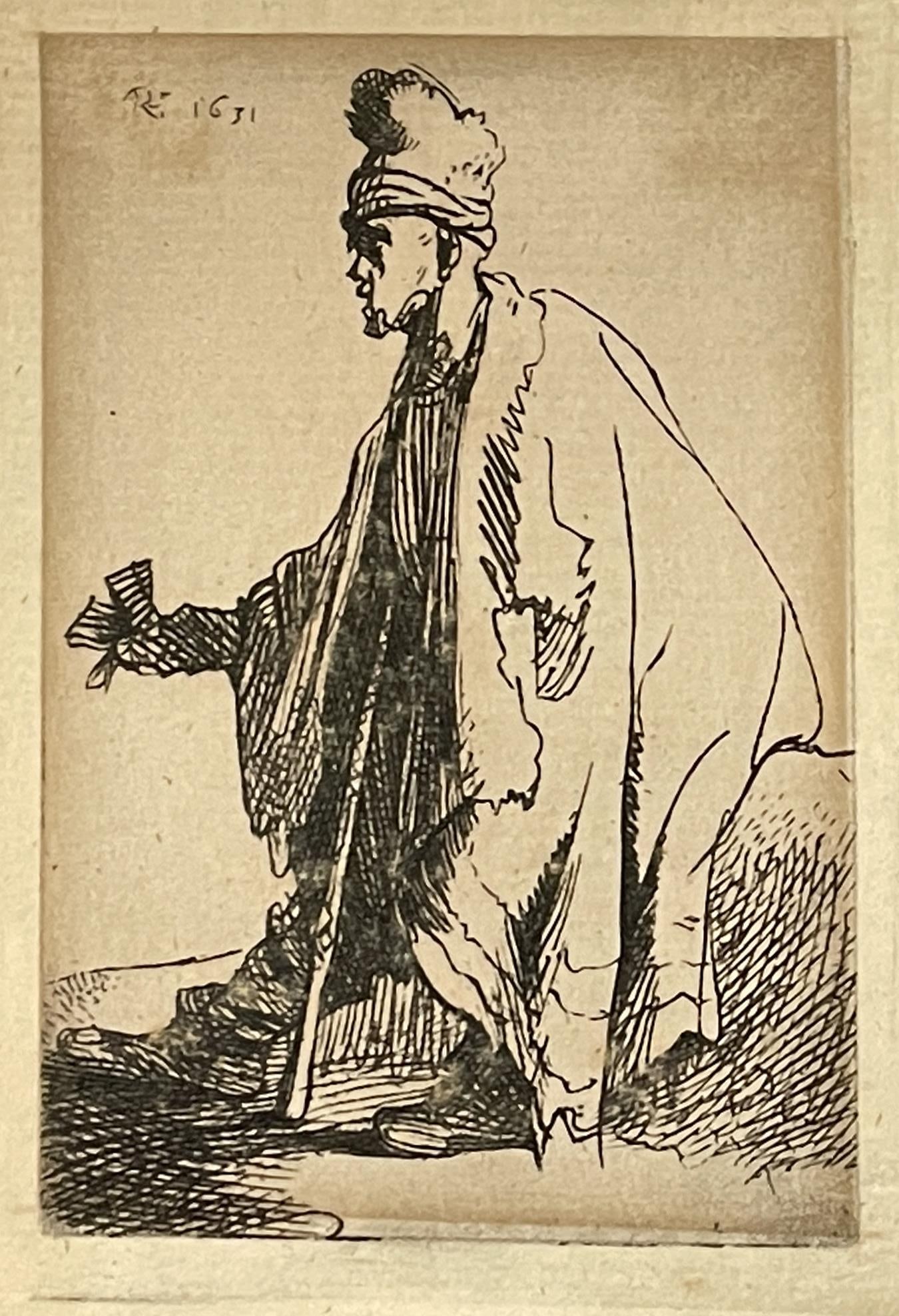 Rembrandt van Rijn (After) - The Leper (Lazarus clep) (1 of 1)