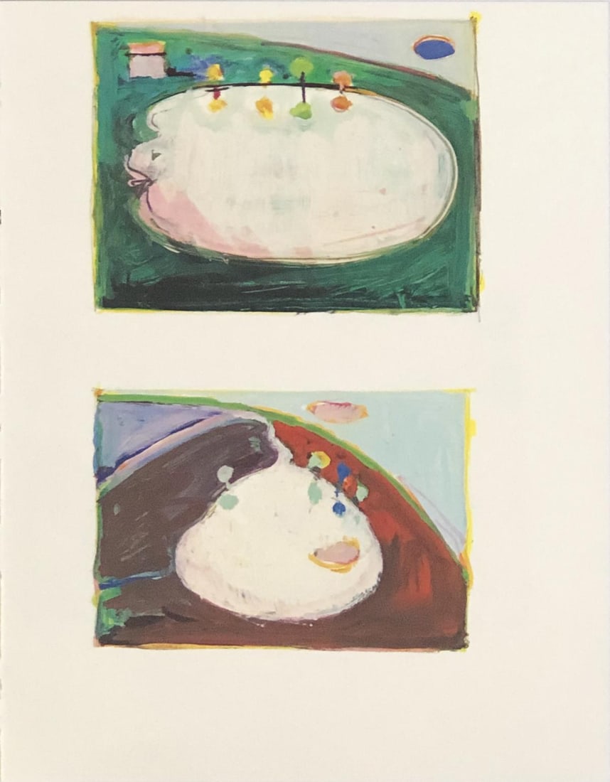 Wayne Thiebaud - Sketchbook 27: Artist: Wayne Thiebaud Title: Sketchbook 27 Year: 1987 Dimensions: 8 1/2in. by 11in. Edition: Numbered from the rare limited edition of 100 Publisher: Abrams New York Suite: Private Drawings The