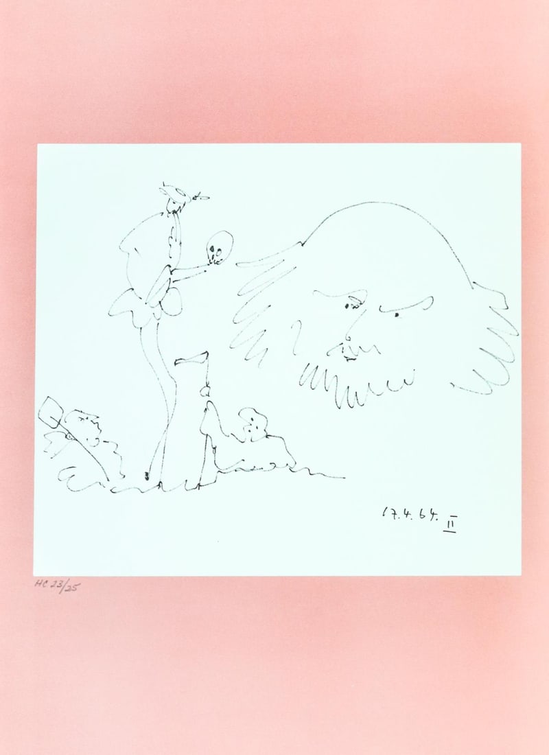 Pablo Picasso - 17.4.64 II Shakespeare: Artist: Pablo Picasso Title: 17.4.64 II Shakespeare Year: 1965 Dimensions: 18.5in. by 12.5in. Edition: Numbered from the limited edition of CXXV Publisher: Edition Cercle d'Art Paris Suite: