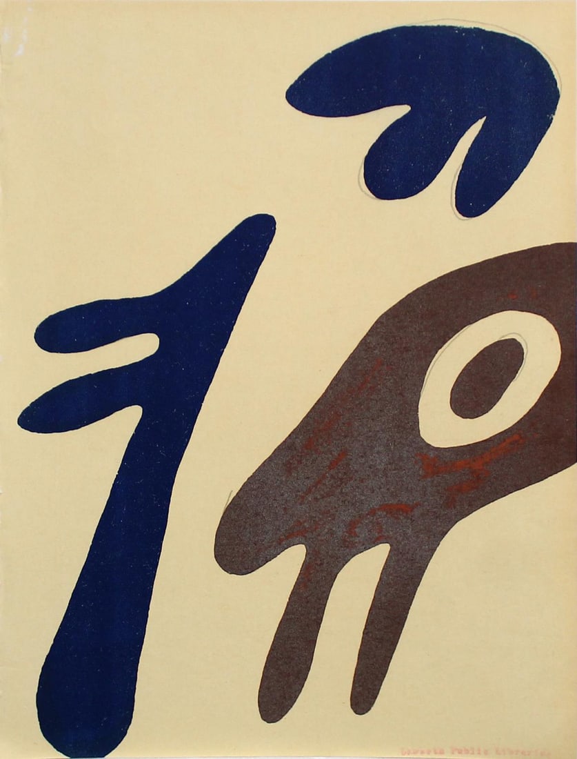 Hans Arp - Composition 1962: Artist: Hans Arp Title: Composition 1962 Year: 1962 Dimensions: 12.5in. by 8.5in. Edition: From the rare limited edition Publisher: XXe Siecle Suite:
