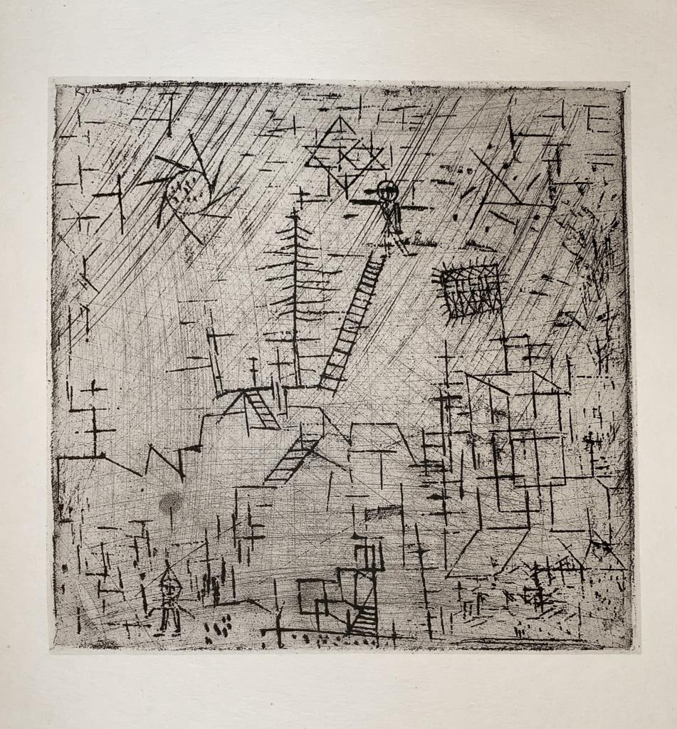 Paul Klee - Juggler in April (After): Artist: Paul Klee Title: Juggler in April Year: 1947 Dimensions: 9in. by 12in. Edition: from the rare limited edition of 2000 Publisher: The Museum Of Modern Art New York Suite: The Prints Of Paul