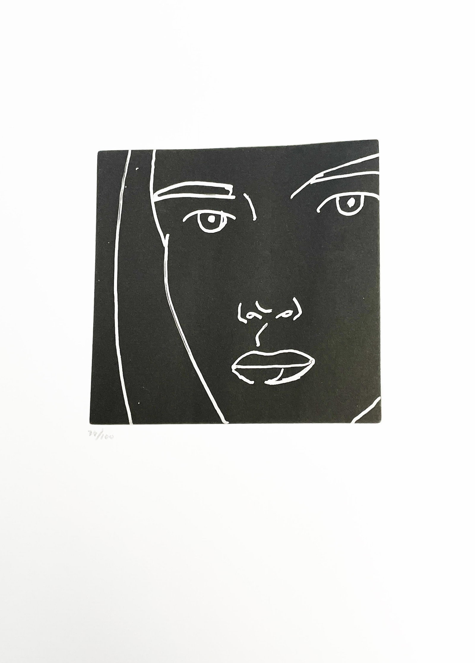 Alex Katz - Heine Song: Artist: Alex Katz Title: Heine Song Year: 2005 Dimensions: 9in. by 12in. Edition: From the rare limited edition of 100 Publisher: Arion Press Suite: Gloria Medium: Original Etching on paper