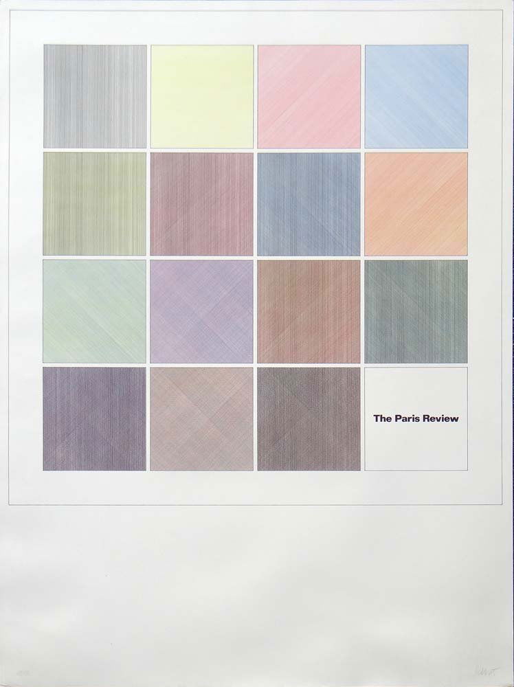 Sol Lewitt "The Paris Review": Artist: Sol LeWitt Title: Untitled (The Paris Review) Year: 1983 Medium: Original silkscreen in colors on heavy wove paper Edition: From the limited edition of 100 Size: 40