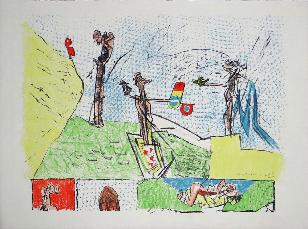 Roberto Matta "Pan Ton Lo": Artist: Roberto Matta Title: Pan Ton Lo Medium: Original lithograph in colors Year: 1968 Size: 22" x 30" Edition: From the limited edition Catalogue: Sonet, fi