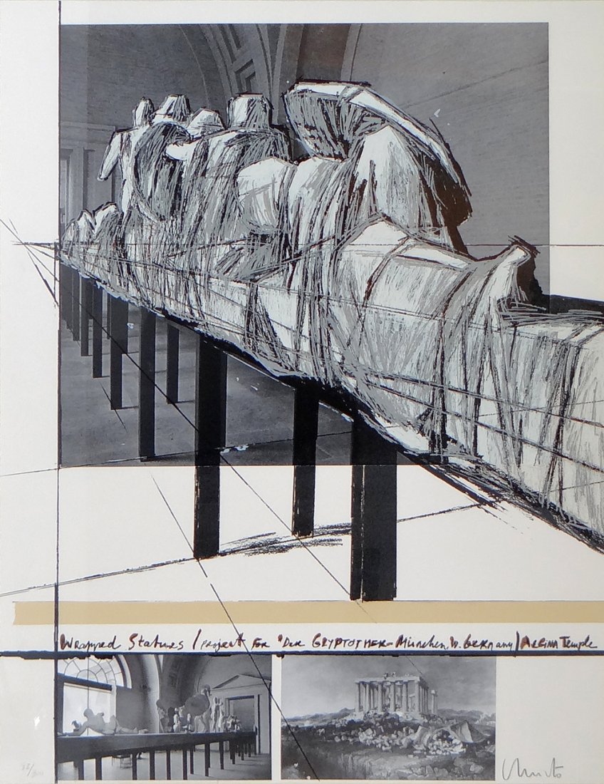 Christo "Wrapped Statues"