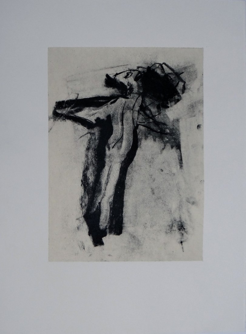 Willem DeKooning "17 Poems - Frank O'Hara": Artist: Willem DeKooning Title: A la recherche d'Gertrude Stein Suite: 17 Poems - Frank O'Hara Medium: Original lithograph Year: 1988 Size: 14" x 11" Edition: