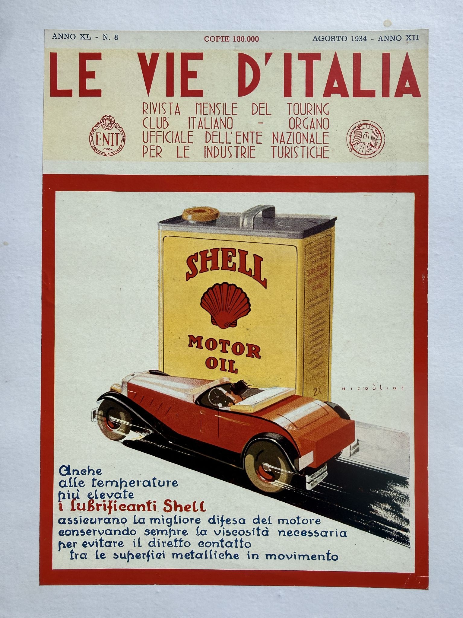Vintage Advertisement - Vintage Italian Advertisement Circa 1932: Artist: Vintage Advertisement Title: Vintage Italian Advertisement Circa 1932 Year: 1932 Dimensions: 8 x 10 5/8 in. Edition: From the Limited Edition Medium: Original Offset color Lithograph on