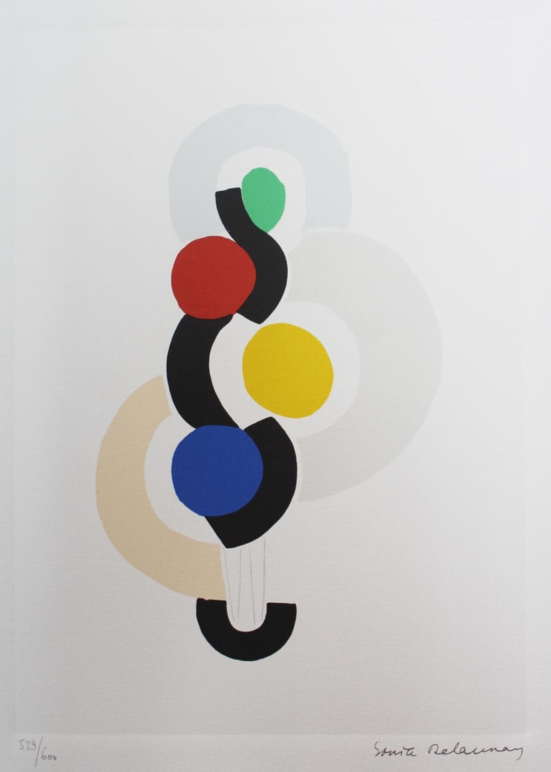 Sonia Delaunay - Danse rythme sans fin: Artist: Sonia Delaunay Title: Danse rythme sans fin Year: c. 1994 Dimensions: 8in. by 11in. Edition: from the rare limited edition of 600 Suite: for Society Azy