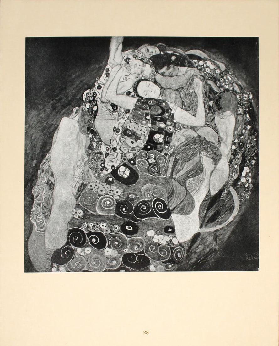 Gustav Klimt (After) - Die Jungfrau: Artist: Gustav Klimt (After) Title: Die Jungfrau Year: 1920 Dimensions: 11.5in. by 9.5in. Edition: From the rare limited edition of 500 Publisher: Staatsdruckerei