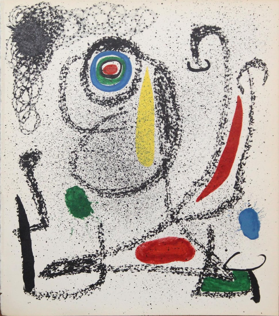 Joan Miro - Untitled: Artist: Joan Miro Title: Untitled Year: 1968 Dimensions: 8in. by 8in. Edition: From the rare limited edition Publisher: Foundation Maeght Saint Paul
