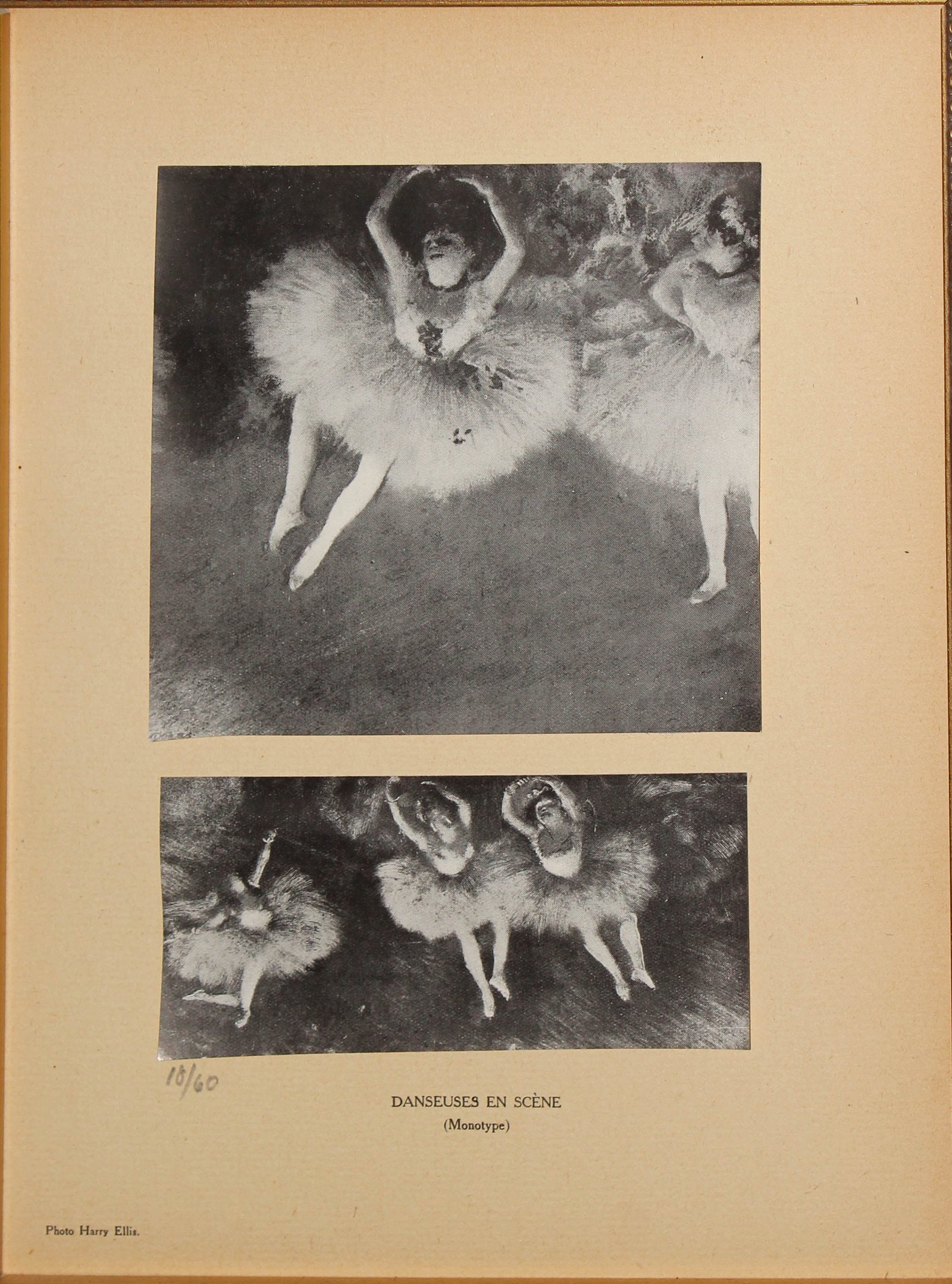 Edgar Degas - Danseuses en Scene. 1919: Artist: Edgar Degas Title: Danseuses en Scene. Year: 1919 Dimensions: in. by in. Edition: from the rare limited edition of 60 Publisher: Imprimerie J. Langlois in Faubourg St-Martin Paris. Suite: