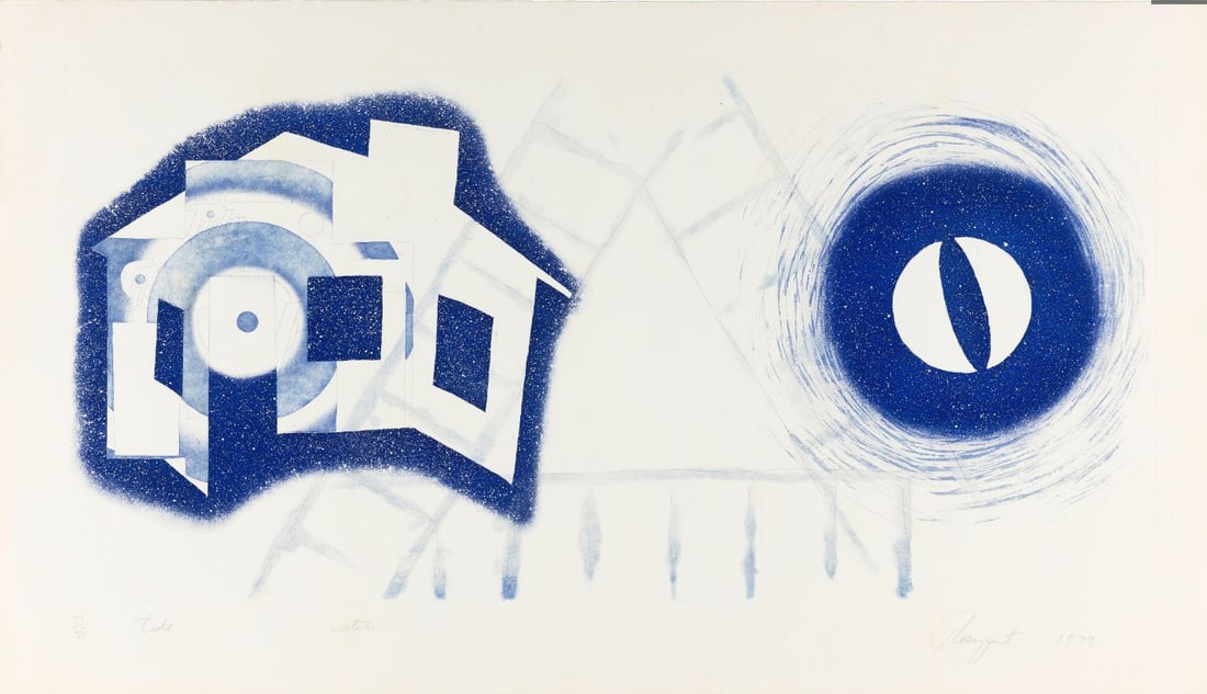 James Rosenquist - Tide (2nd State): Artist: James Rosenquist Title: Tide (2nd State) Year: 1976 Dimensions: 17 5/8in. by 35 5/8in. Edition: From the rare limited edition of 78 Publisher: Multiples