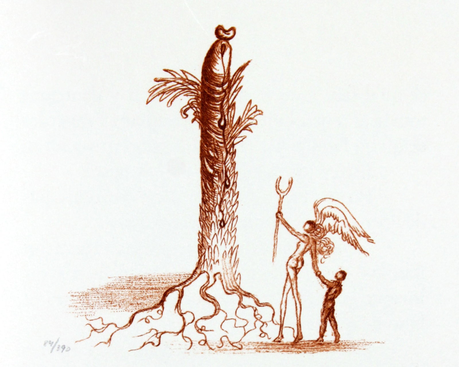 Salvador Dali - Casanova Illustration V: Artist: Salvador Dali Title: Casanova Illustration V Year: 1967 Dimensions: 14 3/4 x 11 in. Edition: From the limited edition of 390 Publisher: Au Cercle du livre precieux, Paris Suite: Casanova