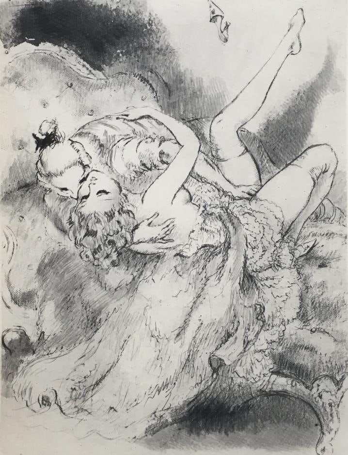 Louis Icart - Over Backwards
