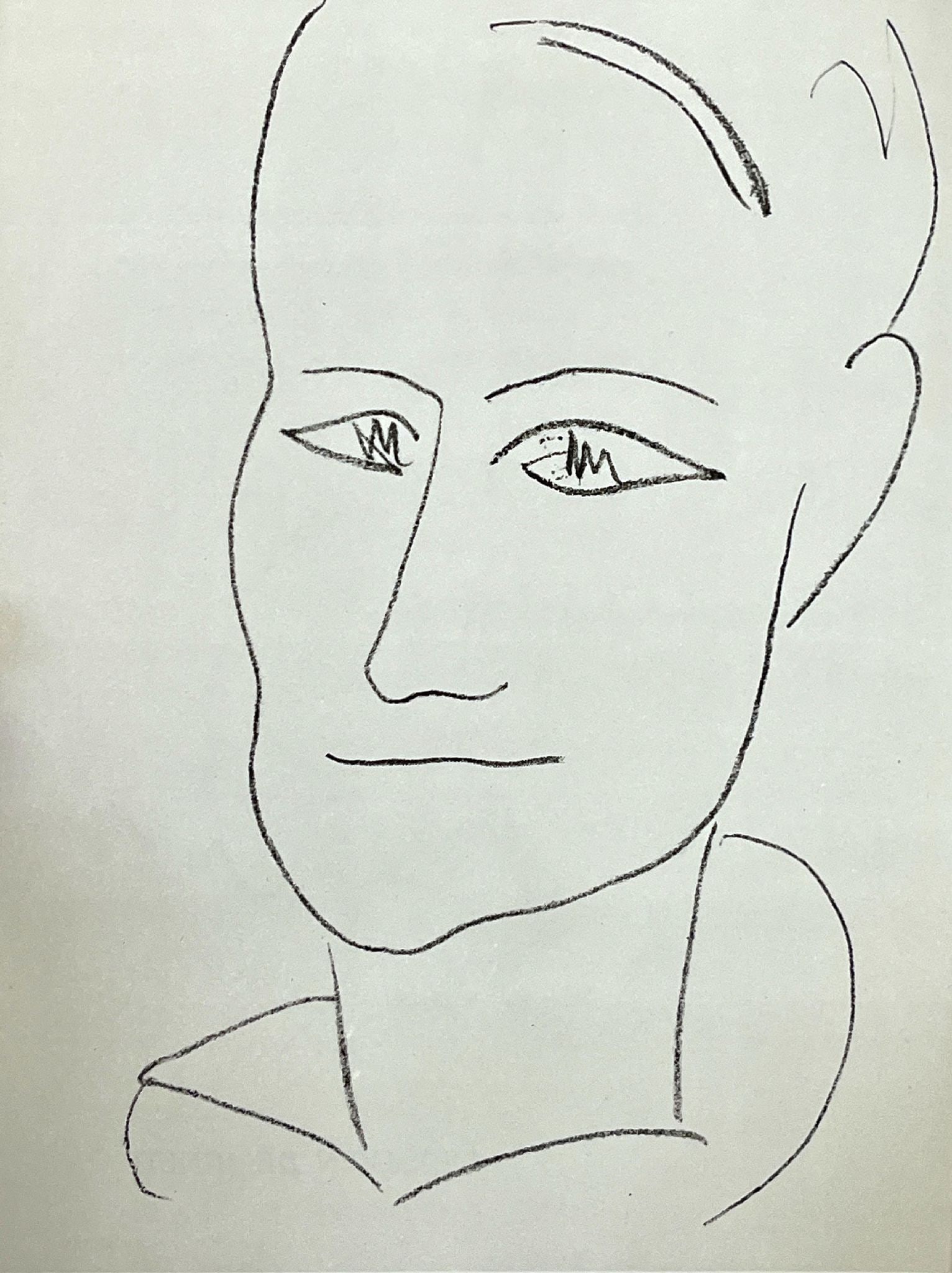 Henri Matisse - Fleurs du mal XV: Artist: Henri Matisse Title: Fleurs du mal XV Year: 1947 Dimensions: 11 1/2 x 9 1/2 in. Edition: From the Rare Limited Edition Suite: Fleurs du mal Medium: Offset Lithograph on Paper Condition: