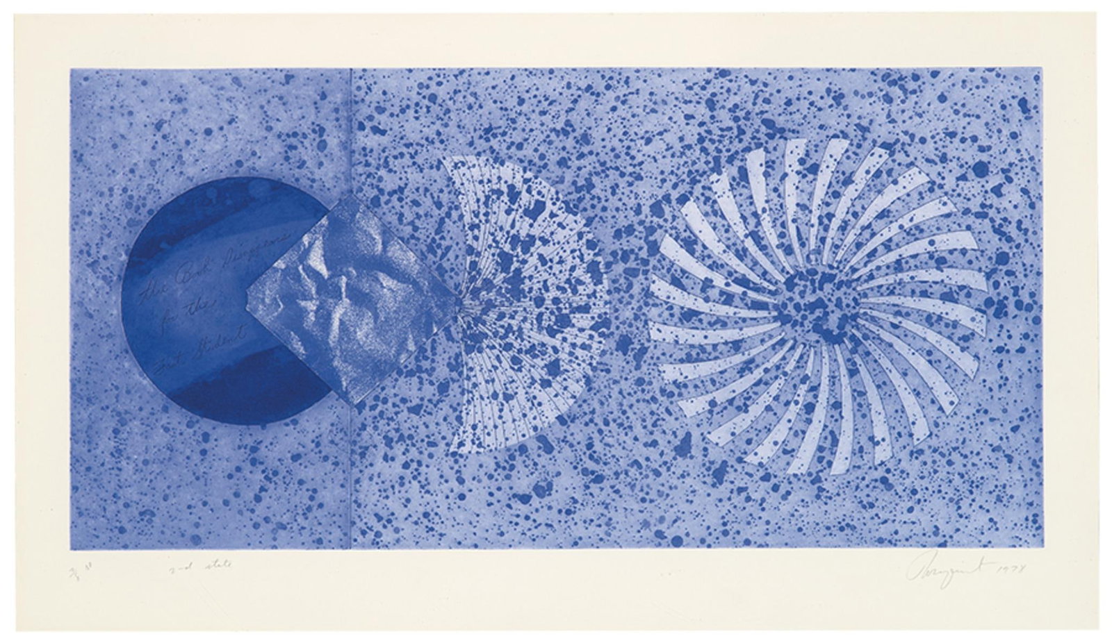 James Rosenquist - The Book Disappears for the Fast: Artist: James Rosenquist Title: The Book Disappears for the Fast Student (2nd State) Year: 1978 Dimensions: 22.75in. by 39.5in. Edition: From the rare limited edition of 78 Publisher: Multiples Inc.