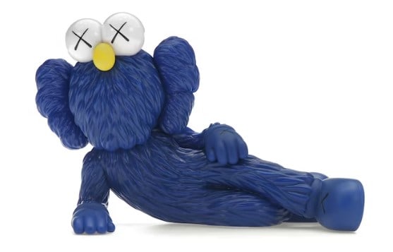 KAWS - KAWS TIME OFF (Blue): Artist: KAWS Title: KAWS TIME OFF (Blue) Year: 2023 Dimensions: 7 x 11 x 6 in. Edition: From the open edition Publisher: Medicom Suite: Companion Open