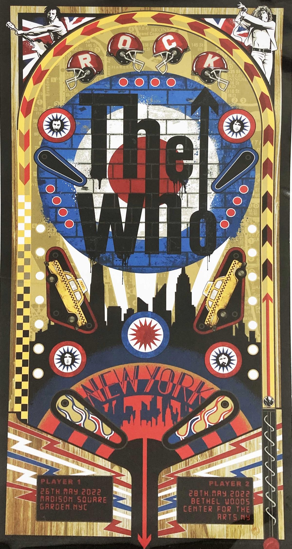 The Who - Show Poster New York: Artist: The Who Title: Show Poster New York Year: 2022 Dimensions: 18.5in. by 35in. Edition: From the rare limited edition of 150 Publisher: Yearhour Medium: Serigraph on poster Condition: Excellent