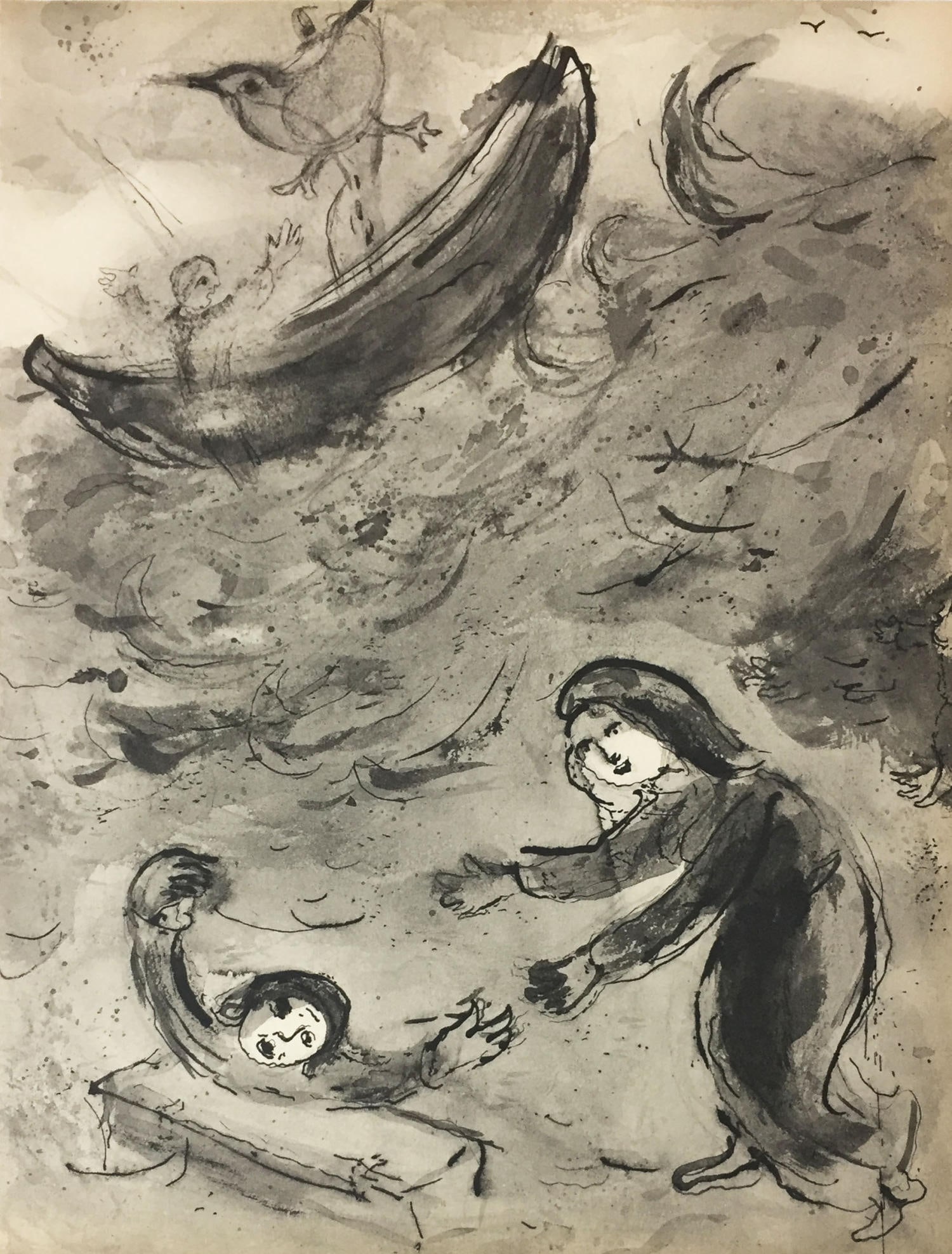 Marc Chagall (After) - Landolfe ou la Fortune Imprevue: Artist: Marc Chagall Title: Landolfe ou la Fortune Imprevue Year: 1950 Dimensions: 14in. by 10 1/4in. Edition: From the Rare Limited Edition Publisher: Verve Suite: Verve Vol. VI No. 24 Medium: