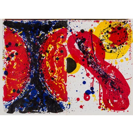 Sam Francis - Untitled from ""One Cent Life"": Artist: Sam Francis Title: Untitled from ""One Cent Life"" Year: 1964 Dimensions: 16 x 22 in. Edition: From the rare limited edition of 2000 Publisher: E.W.Kornfeld Suite: One Cent Life Medium: Color