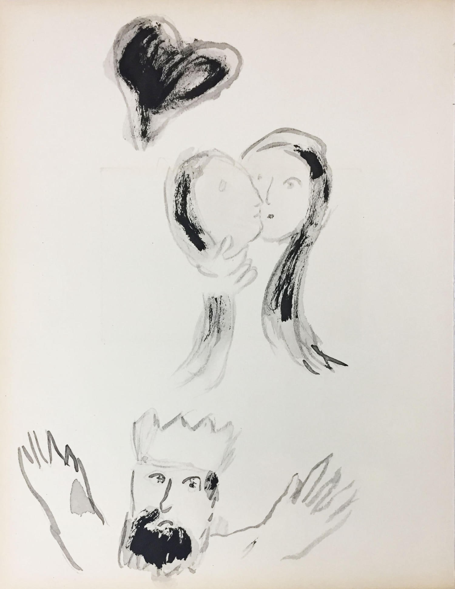 Marc Chagall (After) - Decameron III: Artist: Marc Chagall Title: Decameron III Year: 1950 Dimensions: 14in. by 10 1/4in. Edition: From the Rare Limited Edition Publisher: Verve Suite: Verve Vol. VI No. 24 Medium: Offset Lithogaph
