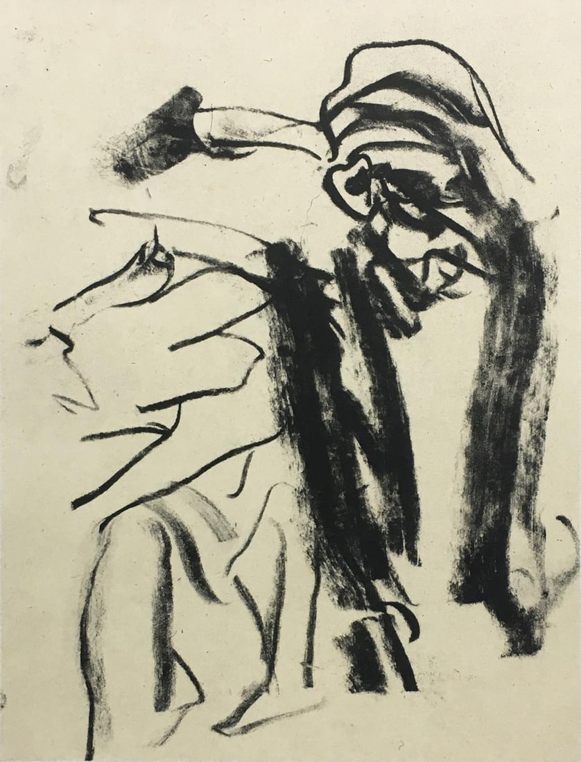 Willem De Kooning - Three Airs III: Artist: Willem De Kooning Title: Three Airs III Year: 1988 Dimensions: 22in. by 18in. Edition: From the Rare Limited Edition Publisher: The Museum of Modern Art New York Suite: Frank O'Hara Medium: