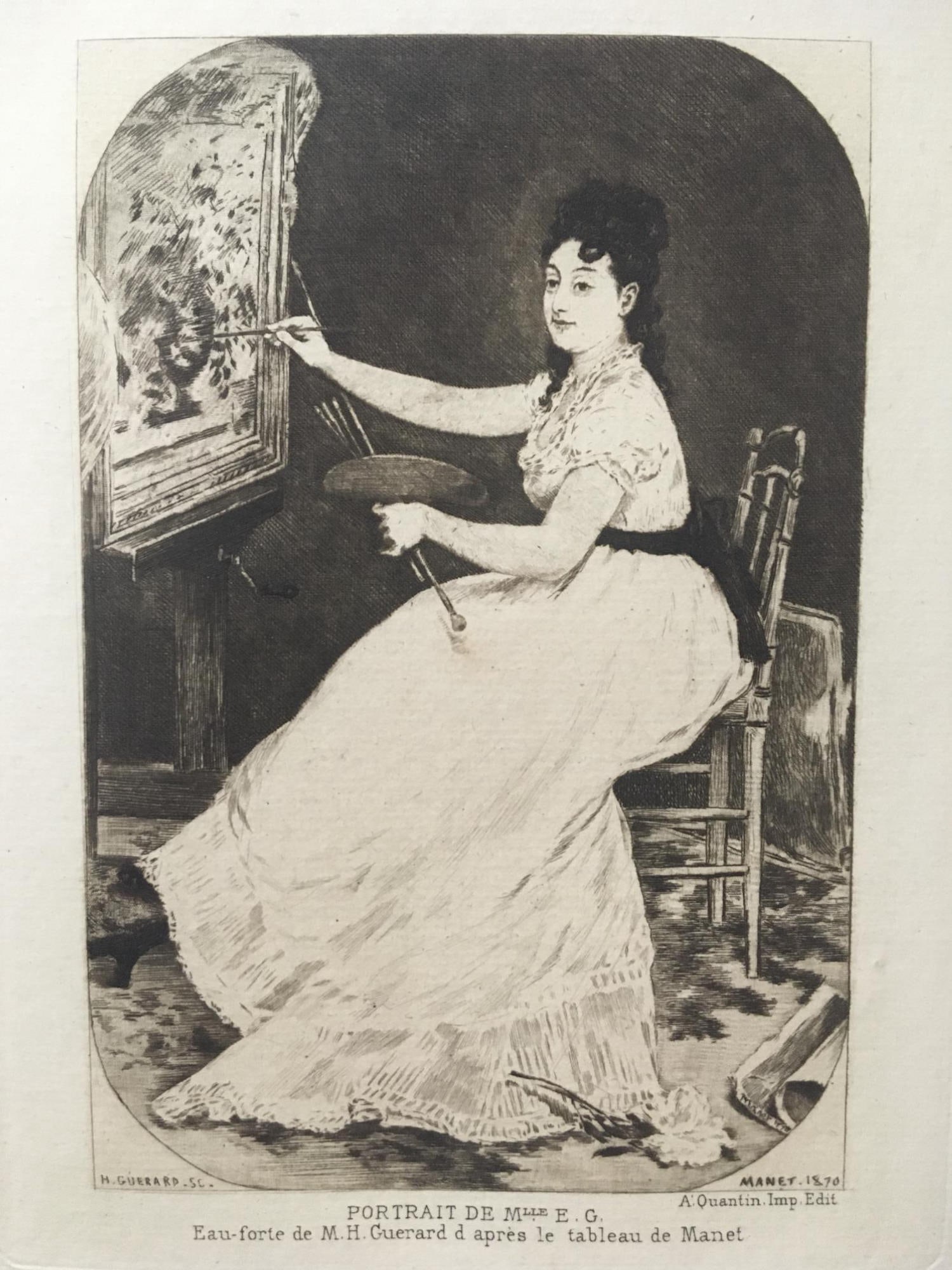 Edouard Manet (After) - Portrait of Mademoiselle Eva (1 of 1)