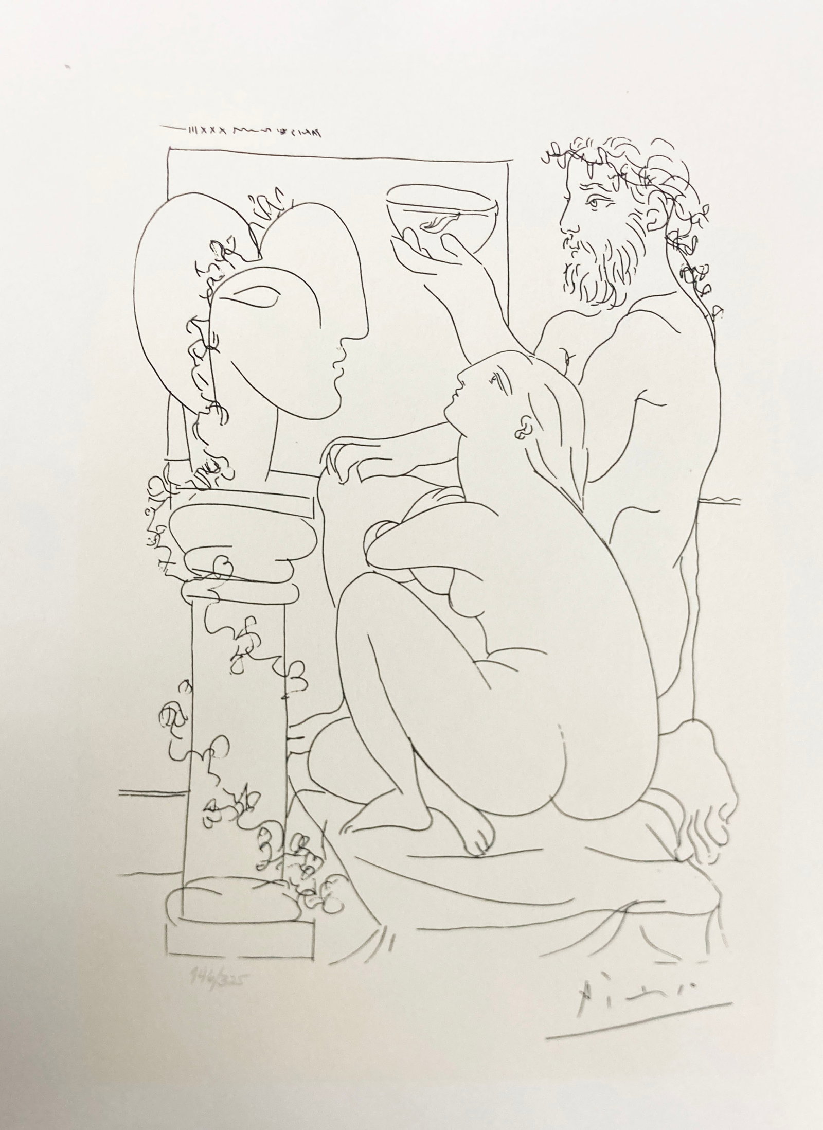 Pablo Picasso (After) - Sculpteur avec Son Modele: Artist: Pablo Picasso (After) Title: Sculpteur avec Son Modele Year: 1992 Dimensions: 12 x 8 1/2 in. Edition: From the rare limited edition of 325 Suite: Vollard Suite Medium: Lithographic