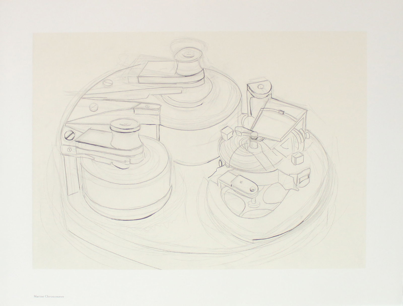 Donald Sultan - Marine Chronometer: Artist: Donald Sultan Title: Marine Chronometer Year: 1999 Dimensions: 17 x 22 in. Edition: From the Rare Limited Edition of 395 Publisher: MFA Contemporary Ate