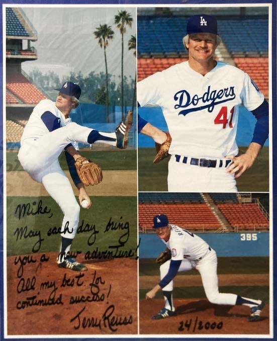 Jerry Reuss - Hand Signed Jerry Reuss Poster: Artist: Jerry Reuss Title: Hand Signed Jerry Reuss Poster Dimensions: 16 3/8in. by 20 3/8in. Edition: From the rare limited edition Medium: Hand Signed Poster Condition: Good Signature Details: Hand