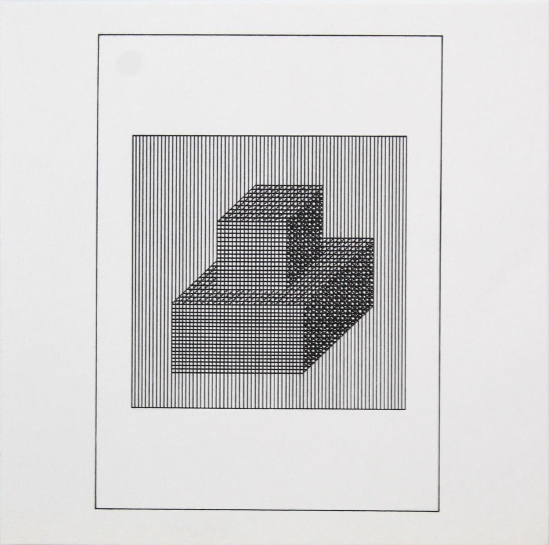 Sol Lewitt - Untitled II from "Ficciones: Jorge Luis: Artist: Sol Lewitt Title: Untitled II from "Ficciones: Jorge Luis Borges" Year: 1984 Dimensions: 8in. by 8in. Weight: 0 Edition: From the rare limited edition of 1500 Publisher: Mackenzie-Harris
