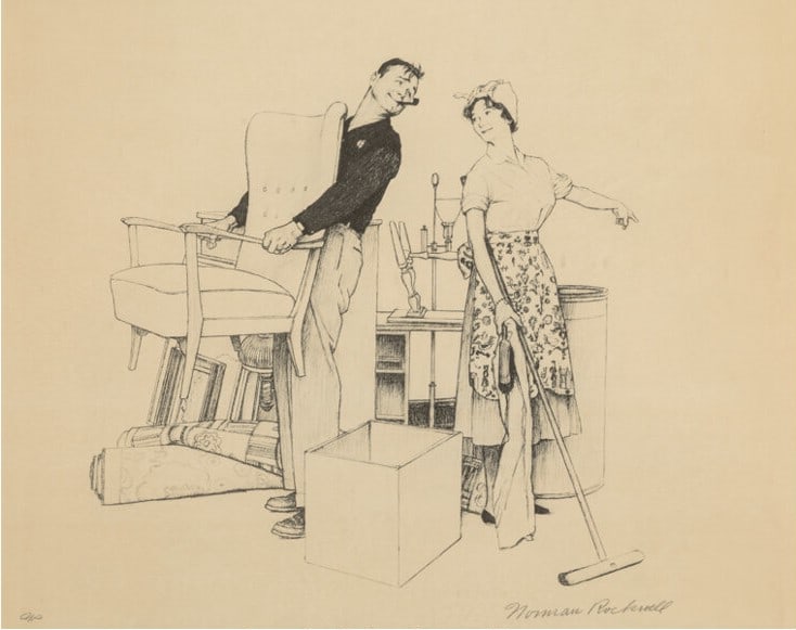 Norman Rockwell - Settling In