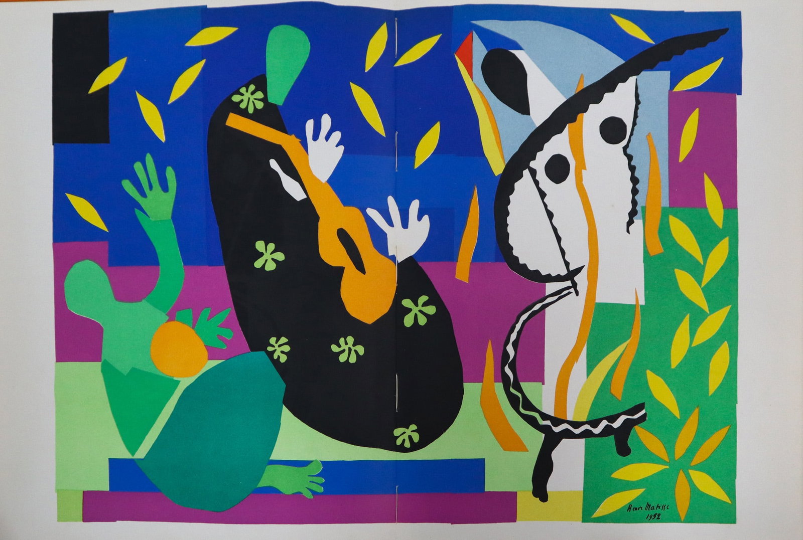 Henri Matisse - Sadness of the King: Artist: Henri Matisse Title: Sadness of the King Year: 1952 Dimensions: 21 x 14 in. Edition: From the rare limited edition Publisher: Teriade, Paris, Dec 1952.<