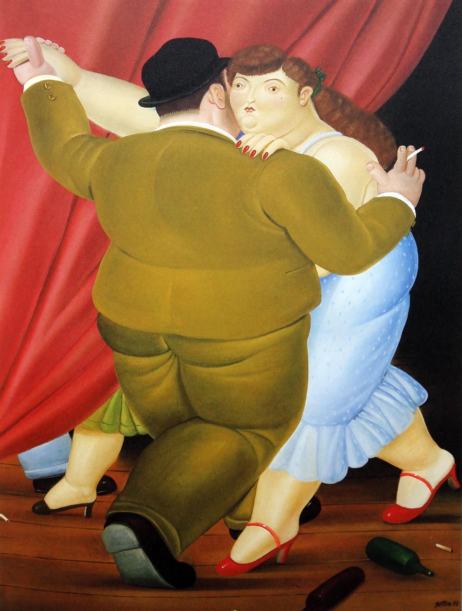 Fernando Botero (after) - Couple Dancing: Artist: Fernando Botero (after) Title: Couple Dancing Year: 1983 Dimensions: 16 x 12 in. Edition: From the limited edition of 200 Publisher: Harry N. Abrams, Inc., New York Suite: Fernando Botero