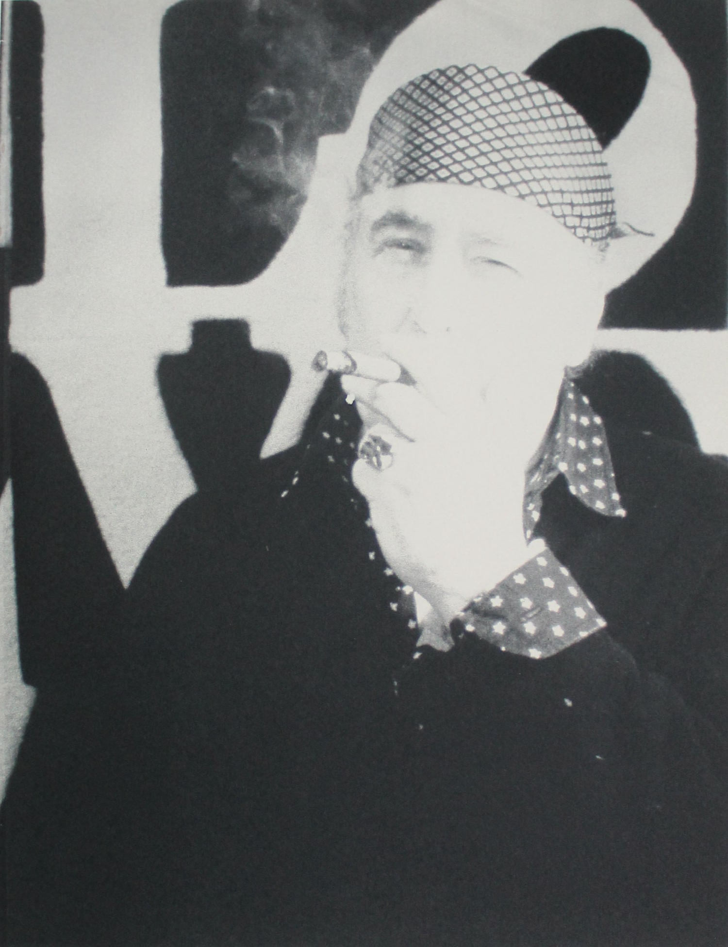 Robert Indiana - Portrait with Love and a Cigar: Artist: Robert Indiana Title: Portrait with Love and a Cigar Year: 1997 Dimensions: 22in. by 17in. Edition: From the rare limited edition of 395 Suite: The Amer